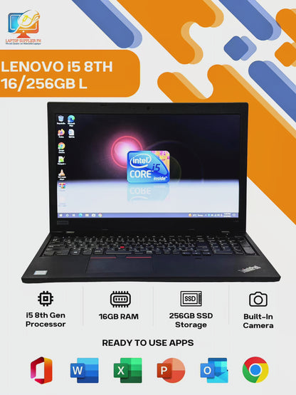 LENOVO I5 8TH 16/256GB L580 LAPTOP