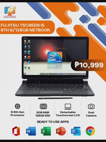 FUJITSU TSCREEN I5 8TH 8/128GB NETBOOK